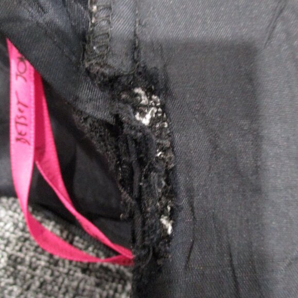 Vintage Betsey Johnson Tweed Lace Cap Sleeve Shift Dress - Picture 6 of 6